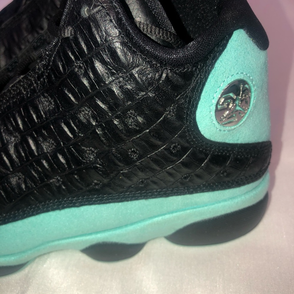 SOLD Jordan 13 Retro 414571030 Black & Green NEW - Picture 2 of 9
